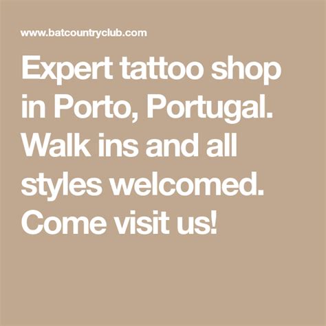 The best tattoo shop in Porto and around